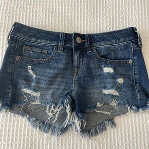 Express Distressed Denim Shorts